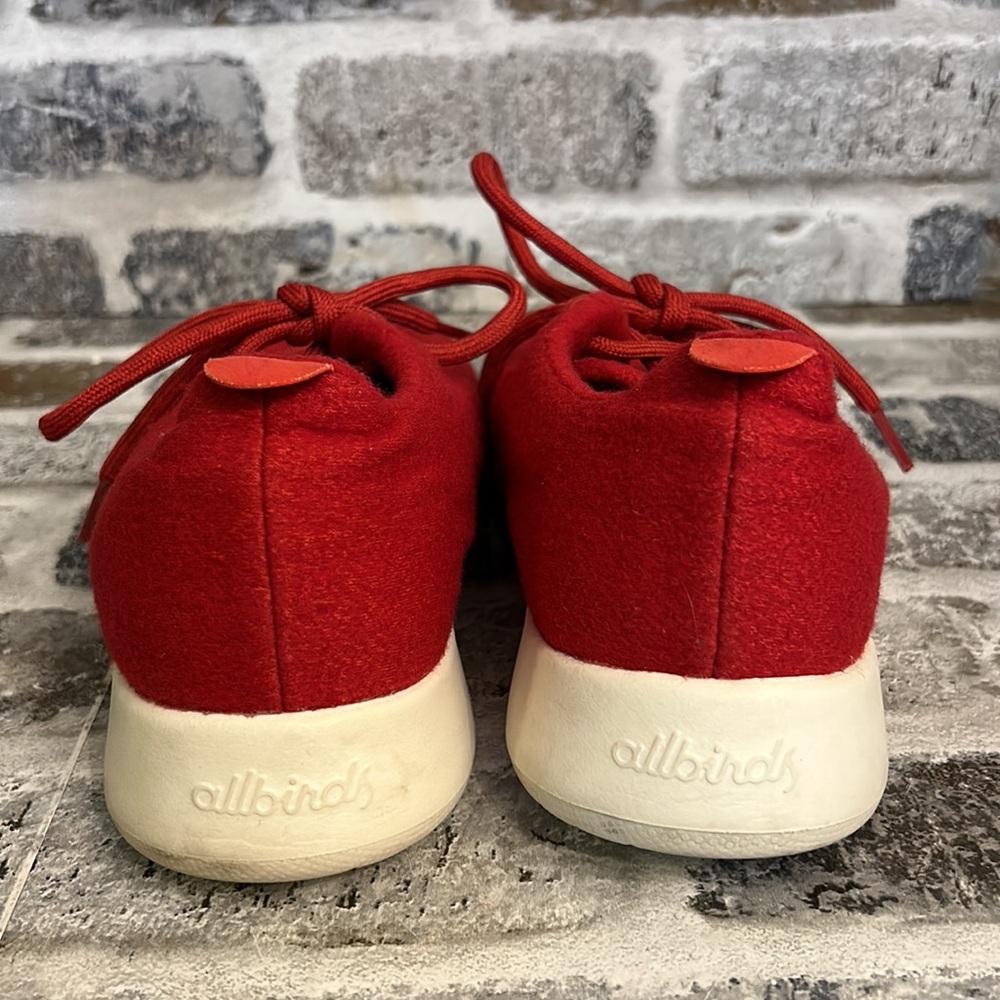 Allbirds Wool Runners Red Women's Running Shoes Size 10 - Picture 4 of 8